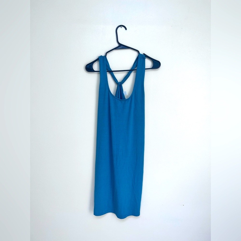 Size small teal crisscross dress
